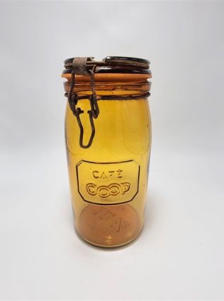 Bocal ambré café coop