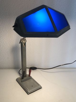 Grande lampe vintage 1920 Pirouett Art Déco bureau - 50 cm