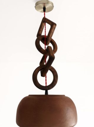 Suspension style scandinave teck 