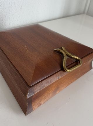 Distributeur cigares cigarettes vintage 1960 bois doré - 20 