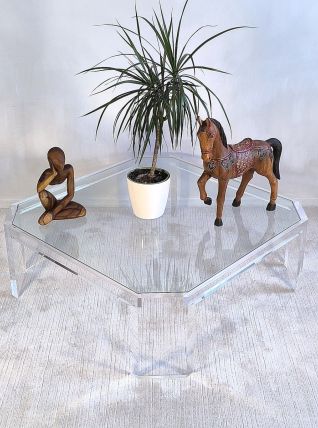 ✨✨ Belle grande table basse carrée ATHÉNA  David Lange