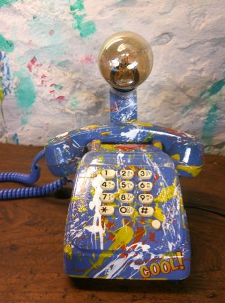 Téléphone a touche - Lampe - Customisé  
