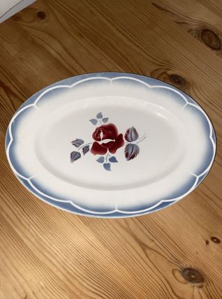 Grand plat de service ovale Digoin Sarreguemines "Magali".