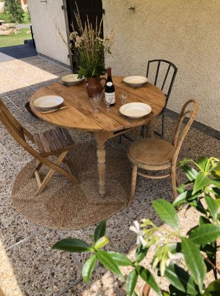 Table de ferme à volets 