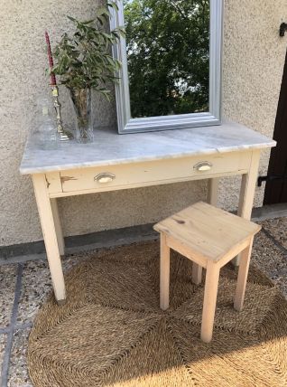 Table de pâtissier plateau marbre 