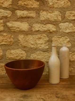 Grande coupe en teck vintage 