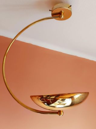 Suspension arc vintage métal doré 1980 