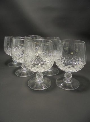  Set de 6 verres à cognac 