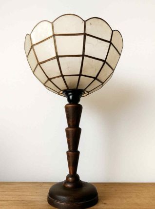 Lampe art déco nacre vintage 