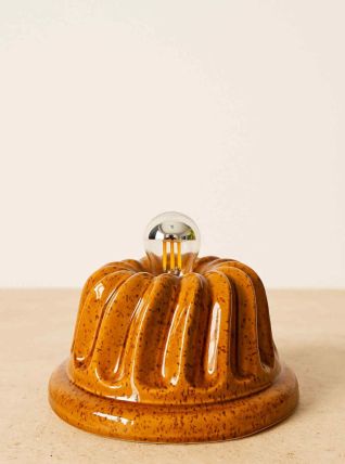 Lampe à poser moule à gâteaux en céramique 