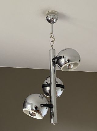 Suspension Eye Ball 3 globes. 1970. Space age.