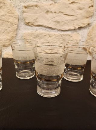 Lot de 6 verres vintage – Élégance et charme