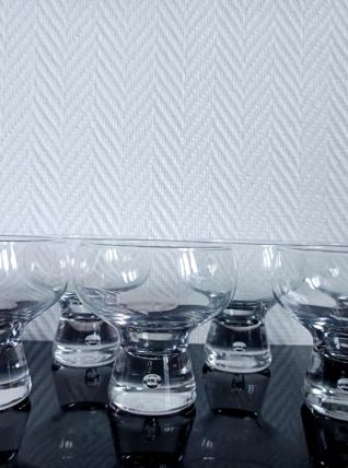 6 verres rondo Kosta Boda, Suède 1970 