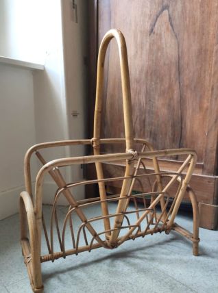 Porte revue en bambou Années 60