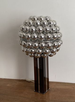 Lampe cinétique. 1970. Plexiglas fumé. Space age.
