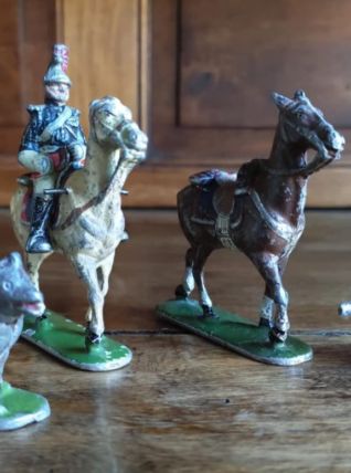 Lot de figurines en aluminium Quiralu (années 50)