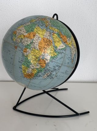 Globe vintage 1960 terrestre Girard Barrère mappemonde - 33 