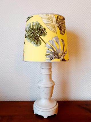 Lampe marbre et abat-jour sur mesure 