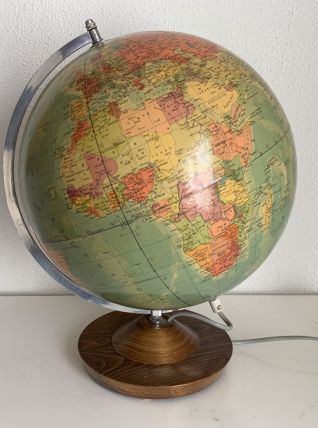 Globe terrestre vintage 1978 de Räth Leipzig ex-RDA - 43 cm