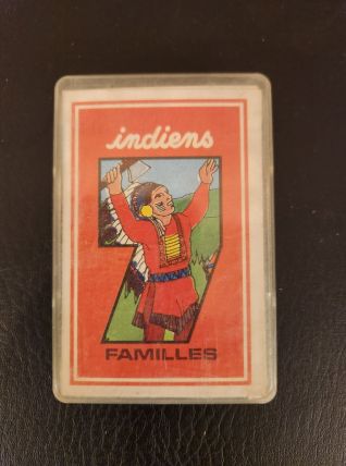 Jeu de 7 familles rétro "Les Indiens" | Rare | Années 70
