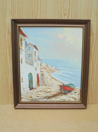 Tableau – Village bord de mer 
