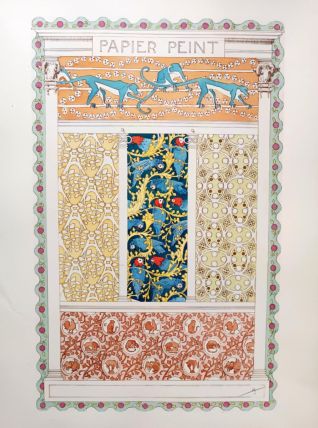 Illustration art nouveau papier peint par René Binet 1902