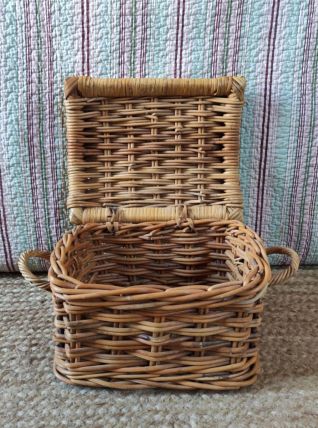 Panière en bois tressé (2 anses)