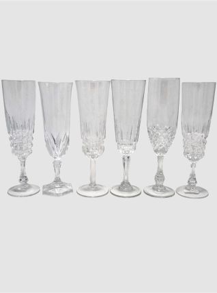 6 flûtes à champagne