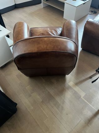 Paire fauteuils club