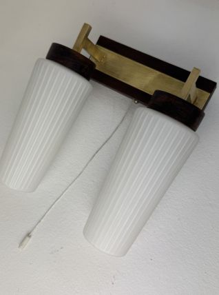 ANCIENNE APPLIQUE DOUBLE SCANDINAVE VINTAGE