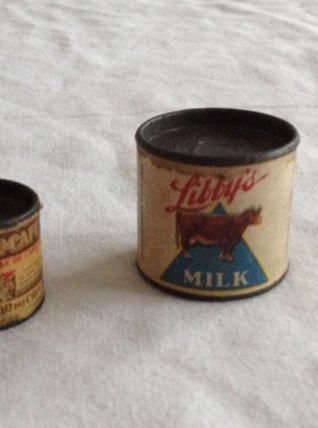ancien boite miniature lait milk et maisocafé