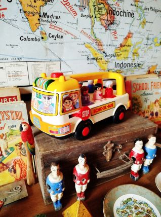 Jouet Bus scolaire vintage | Playwell | Jeu collection retro