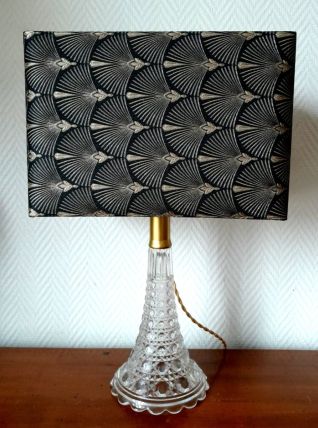 Lampe art déco abat-jour sur-mesure rectangulaire 