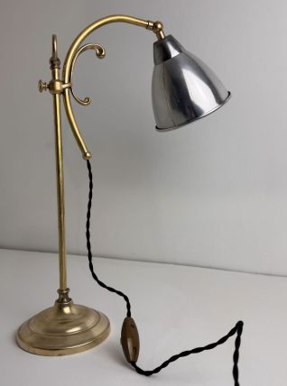 ANCIENNE LAMPE DE BUREAU MONTE ET BAISSE VINTAGE 