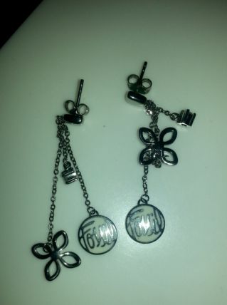 boucles d'oreilles argent