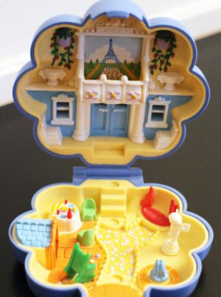 Polly Pocket vintage fleur bleue Paris