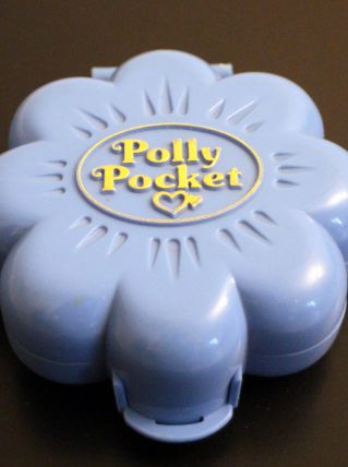 Polly Pocket vintage fleur bleue Paris