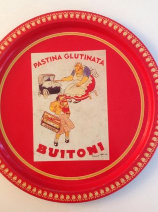 Plateau Buitoni de collection vintage des années 1970 (RARE)