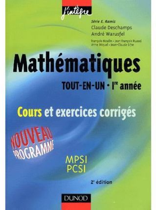 Livre mathématiques prépa MPSI PCSI