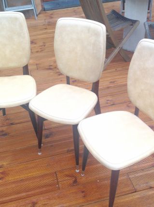 Lot de 3 chaises vintage années 60