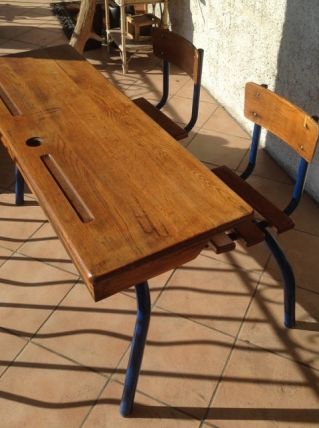 bureau d'écolier vintage 