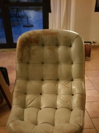 fauteuil cuir Georges Van Rijk 1968
