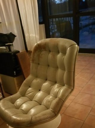 fauteuil cuir Georges Van Rijk 1968