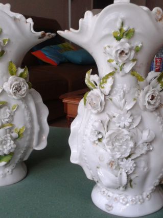 Paire vases vintage