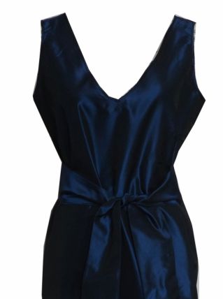 ROBE TAFFETAS BLEU NUIT