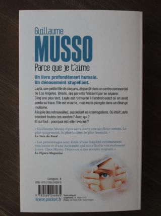 Roman Parce que je t aime Guillaume Musso