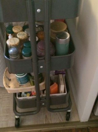 Desserte grise de cuisine