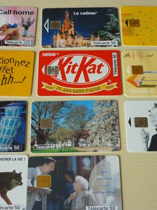 Lot Télécartes