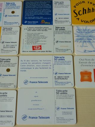 Lot Télécartes