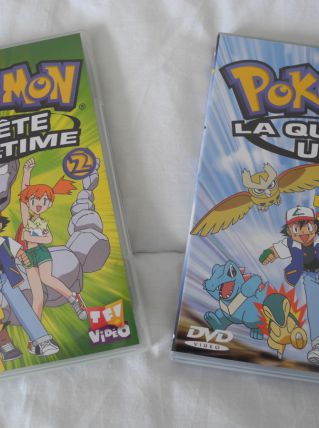 2 DVD Pokémon "La quête ultime" N° 1 et 2